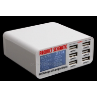 Зарядное устройство 220VAC / 6 портов, USB FAST CHARGER Зарядное устройство 220VAC / 6 портов, USB FAST CHARGER